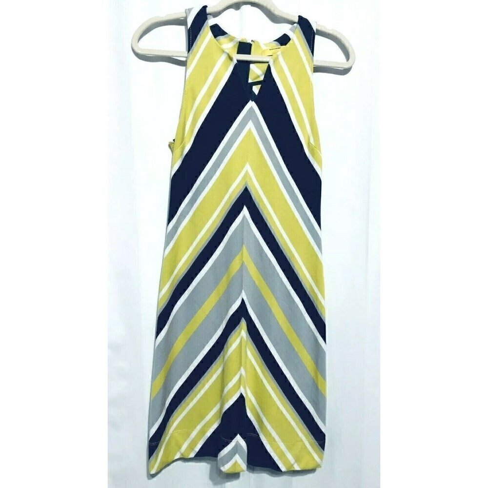 Banana Republic Milly Collection Womens Petite 00 Chevron Striped Knit Dress